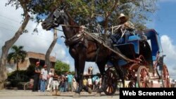 Cocheros en Cuba