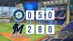 Los Marlins de Miami dejan sin carreras a Los Marineros de Seattle