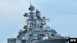 Fotografía de archivo del cazasubmarinos de la armada rusa "Almirante Chabanenko".