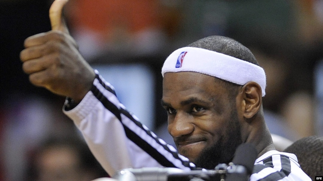 LeBron James de los Miami Heats 