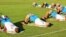 Jugadores de la selección de fútbol de Colombia durante un entrenamiento  en Los Cardales, Argentina.