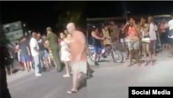 Captura del video de la protesta registrada en Jaimanitas, La Habana, tras unas 28 horas de apagón.