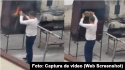 Queman papeles tras la expulsión del personal diplomático cubano de Ecuador