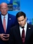 El secretario de Estado de EE. UU., Marco Rubio, observa mientras habla con periodistas durante una reunión de ministros de Asuntos Exteriores de la OTAN, en Helsingborg, Suecia, el 22 de mayo de 2026. Julia Demaree Nikhinson/Pool vía REUTERS