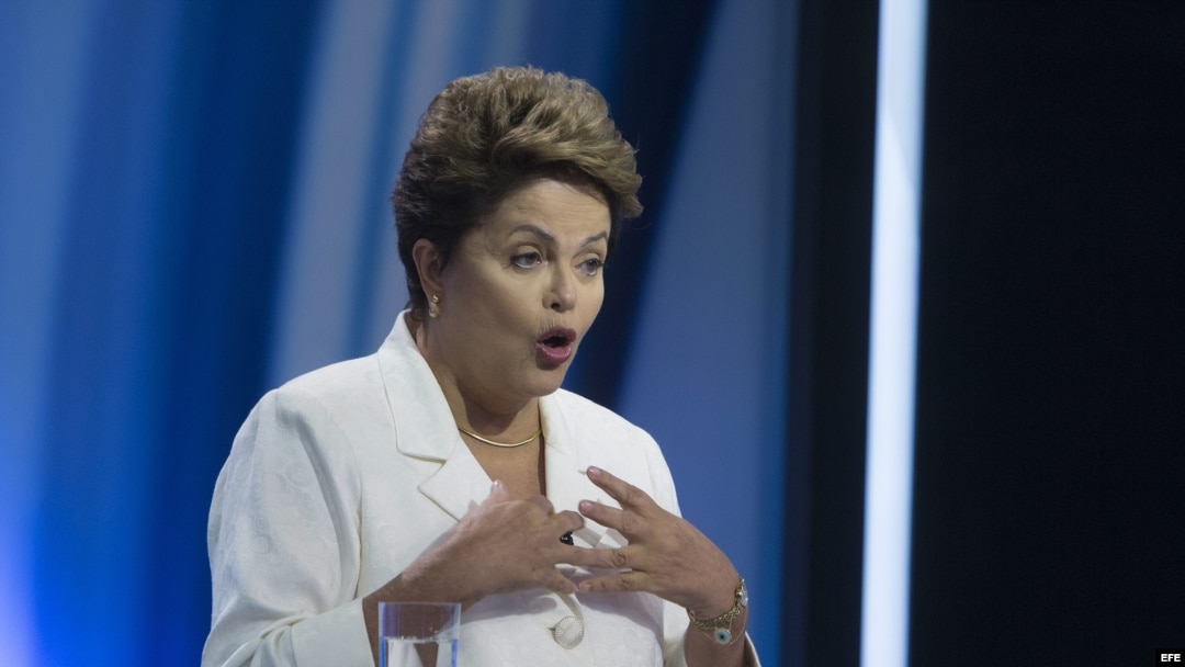 Dilma Rousseff, mandataria y candidata a la Presidencia por el Partido de los Trabajadores (PT).