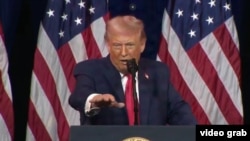 El presidente Donald Trump en el Kennedy Center.