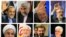 Combo de fotografías tomadas en diversas fechas en el Ministerio del Interior de Irán durante el registro oficial de las candidaturas presidenciales para las elecciones del próximo 14 de junio, en Teherán, Irán