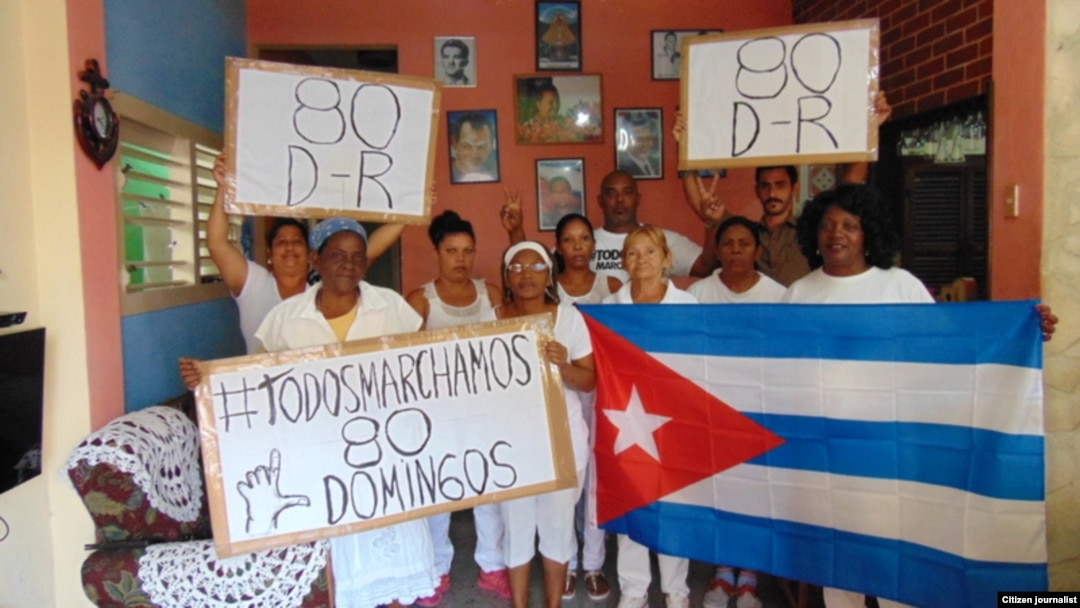 Domingo 20 de noviembre antes de salir a la calle en Lawton