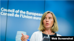 Federica Mogherini, alta representante de la Unión Europea (UE) para la Política Exterior.