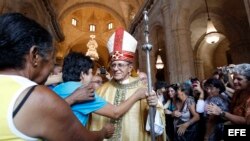Primera misa del nuevo arzobispo de La Habana