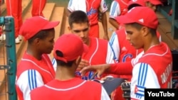 Algunos integrantes del equipo Cuba en el Mundial Juvenil de Béisbol Taiwán 2009.