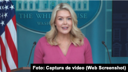 Secretaria de prensa de la Casa Blanca, Karoline Leavitt.