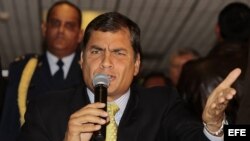 El presidente de Ecuador, Rafael Correa. 