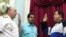  Hugo Chávez, durante el juramento del Almirante en Jefe, Diego Molero Bellavia (i), como nuevo Ministro de Defensa, en compañía del vicepresidente y canciller, Nicolas Maduro (c). 
