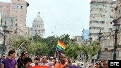 Marcha independiente por el Orgullo Gay en La Habana.