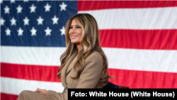 Melania Trump en Fort Bragg, Carolina del Norte