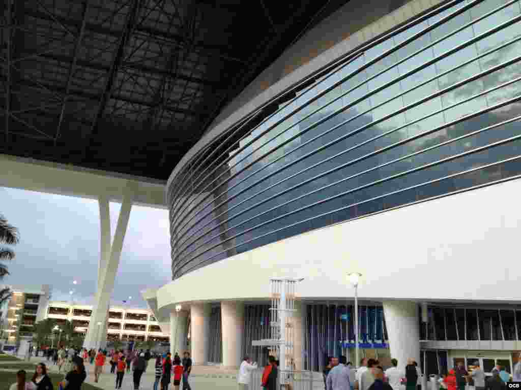 El estadio de los Marlins