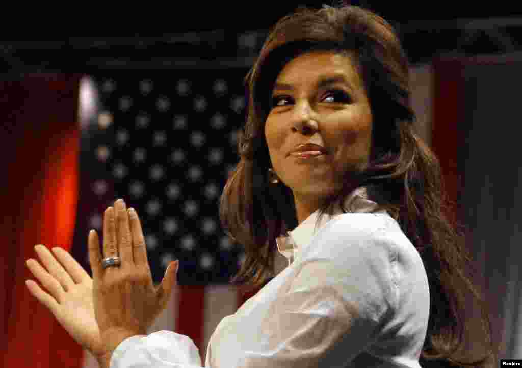 Eva Longoria, una de las principales activistas pro Obama dentro de la comunidad latina, estará en la fiesta inaugural.