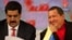 El presidente venezolano, Hugo Chávez junto al ministro de Relaciones Extreriores, Nicolás Maduro.