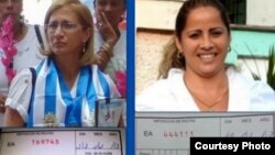 María Cristina Labrada y Maylén González muestran multas impuestas meses atrás. 