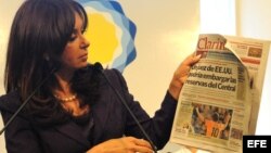 El diario destaca que la presidenta Cristina Fernández emprendió acciones penales por editoriales que no fueron de su agrado.