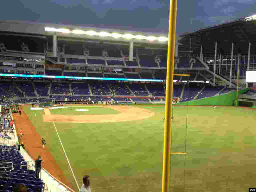 El estadio de los Marlins