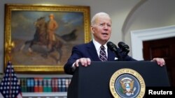 El presidente Joe Biden en un discurso sobre las operaciones antiterroristas de Estados Unidos. (Reuters/Sarah Silbiger).