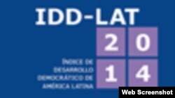 Índice de Desarrollo Democrático América Latina 2014.