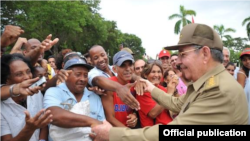 Raúl Castro en Santiago de Cuba.