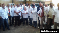 Brigada médica cubana en Liberia.
