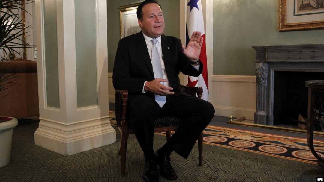 El presidente de Panamá Juan Carlos Varela. 