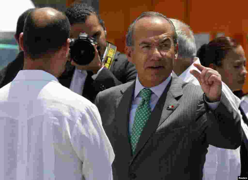 Desde el inicio de su visita de un d&iacute;a, Calder&oacute;n declar&oacute; que buscaba llevar la relaci&oacute;n bilateral "a su mejor nivel", lo cual fue ratificado por su despacho en un comunicado luego del encuentro.