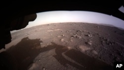 Imagen tomada por la NASA en la superficie de Marte.