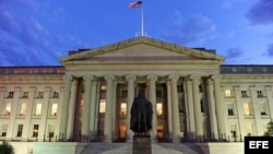 Edificio del Departamento del Tesoro de EE.UU., en Washington.