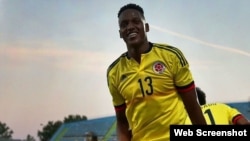 El futbolista colombiano Yerry Mina.
