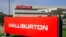 Logo de la sede de Holliburton en Houston, Texas.