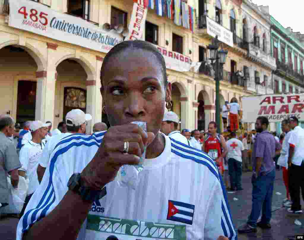 La campeona mundial de atletismo, Ana Fidelia Quirot.