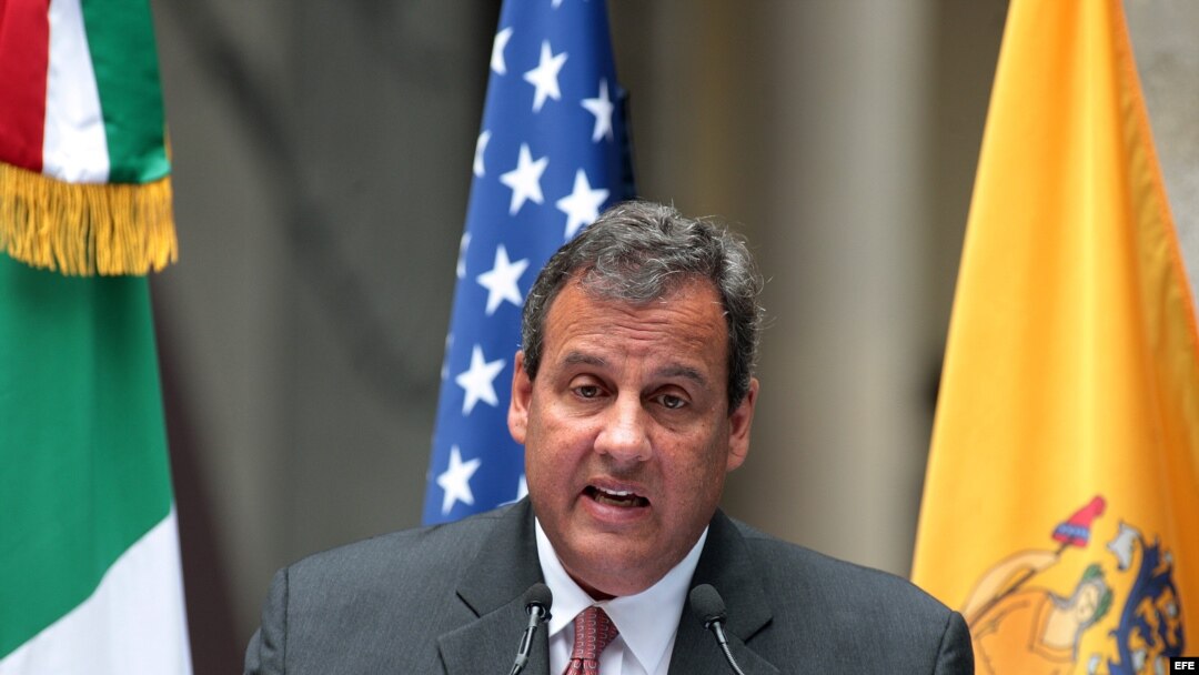 Chris Christie, gobernador de Nueva Jersey, Estados Unidos.