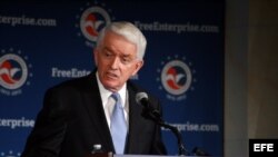 Fotografía de archivo del presidente de la Cámara de Comercio de EEUU, Tom Donohue. EFE/María Peña