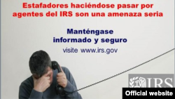 Impostores del #IRS amenazan con arrestar o deportar a sus víctimas potenciales si éstas no cumplen.
