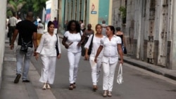 Dama de Blanco y su hija menor detenidas en Cacocún