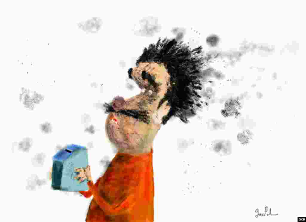 Garrincha cartoon venezuelan elections