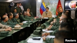 Maduro en una reunión con militares el pasado 3 de junio.
