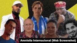 Presos políticos cubanos. (Captura de imagen/Amnistia Internacional)