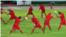 Foto de archivo. Jugadores del seleccionado de fútbol de Cuba, durante una sesión de entrenamiento. 