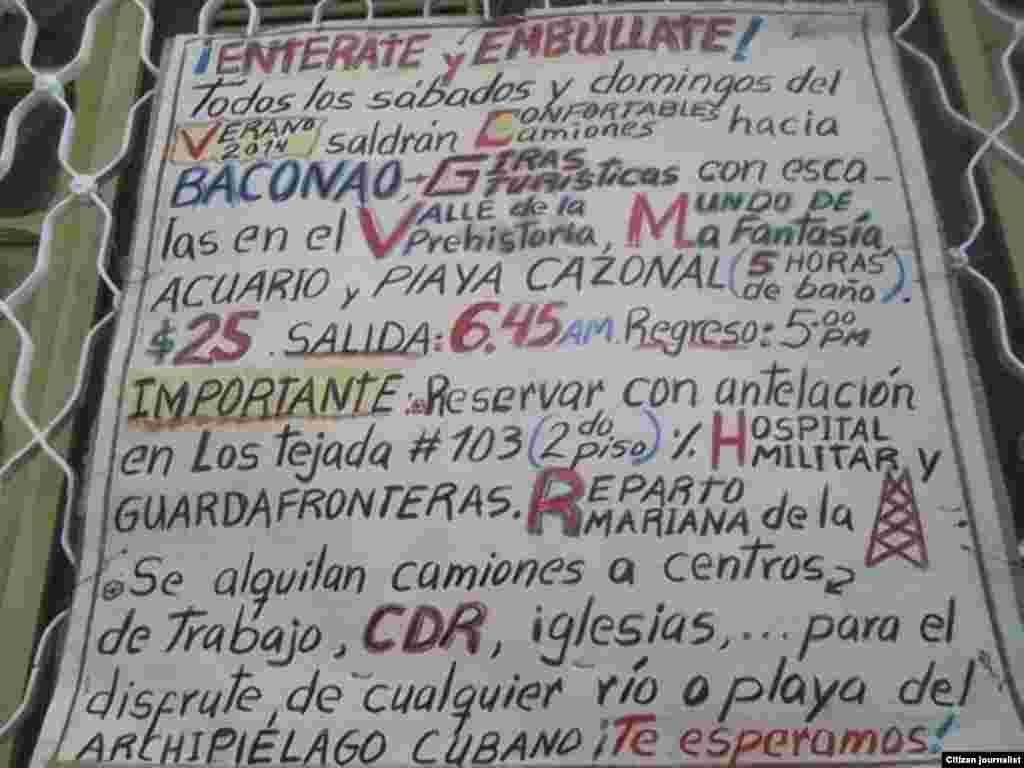 Ofertas de los cuentapropistas