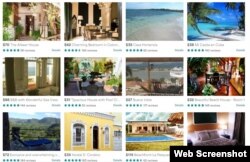 Casas de alquiler en Cuba gestionadas desde Airbnb.