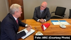 Presidente Electo de Chile José Antonio Kast y Orlando Gutiérrez Boronat, secretario general de la Asamblea de la Resistencia Cubana (ARC).