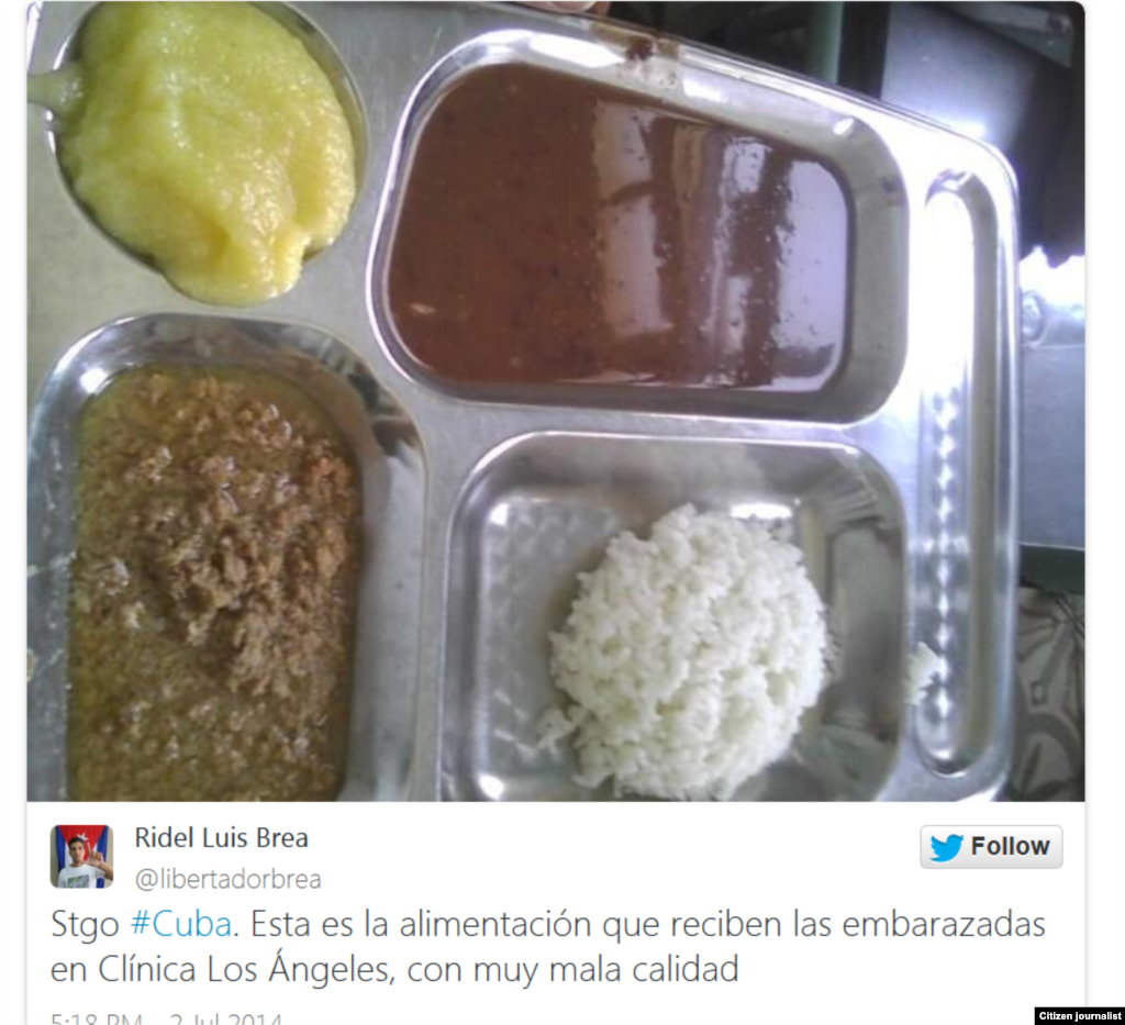 Ridel Brea nos muestra&nbsp; un almuerzo para ingresados en un hospital de Santiago de cuba