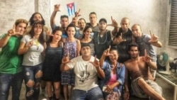 Los jóvenes del Movimiento San Isidro acuartelados en la sede de la organización, en la calle Damas de La Habana Vieja, en noviembre de 2020.